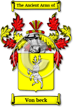Von beck Family Crest Download (jpg) Legacy Series - 150 DPI